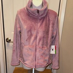 NWT Spyder Soft Pink Fleece Jacket, medium